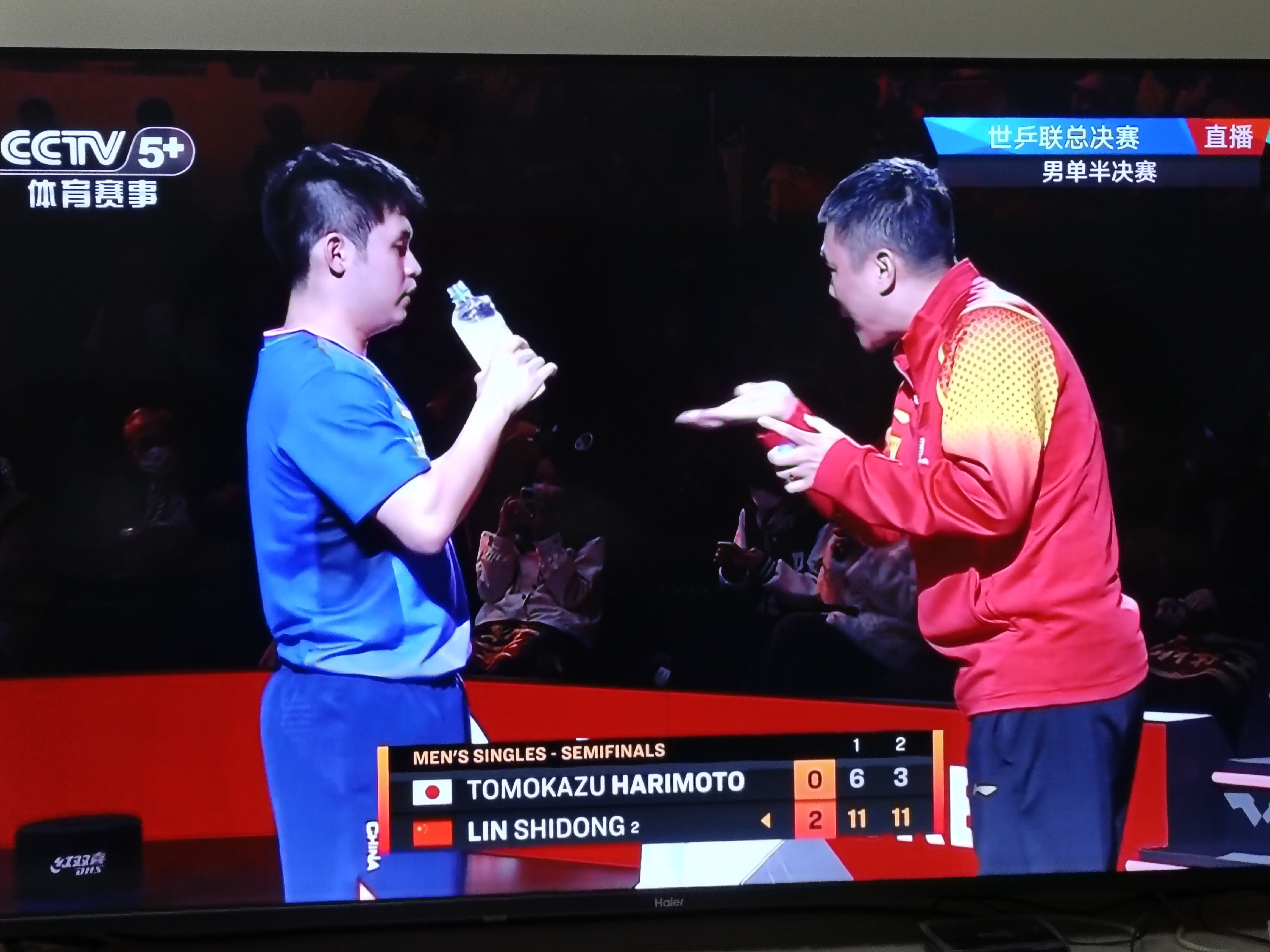 日本队完胜韩国队，张继科带队取胜