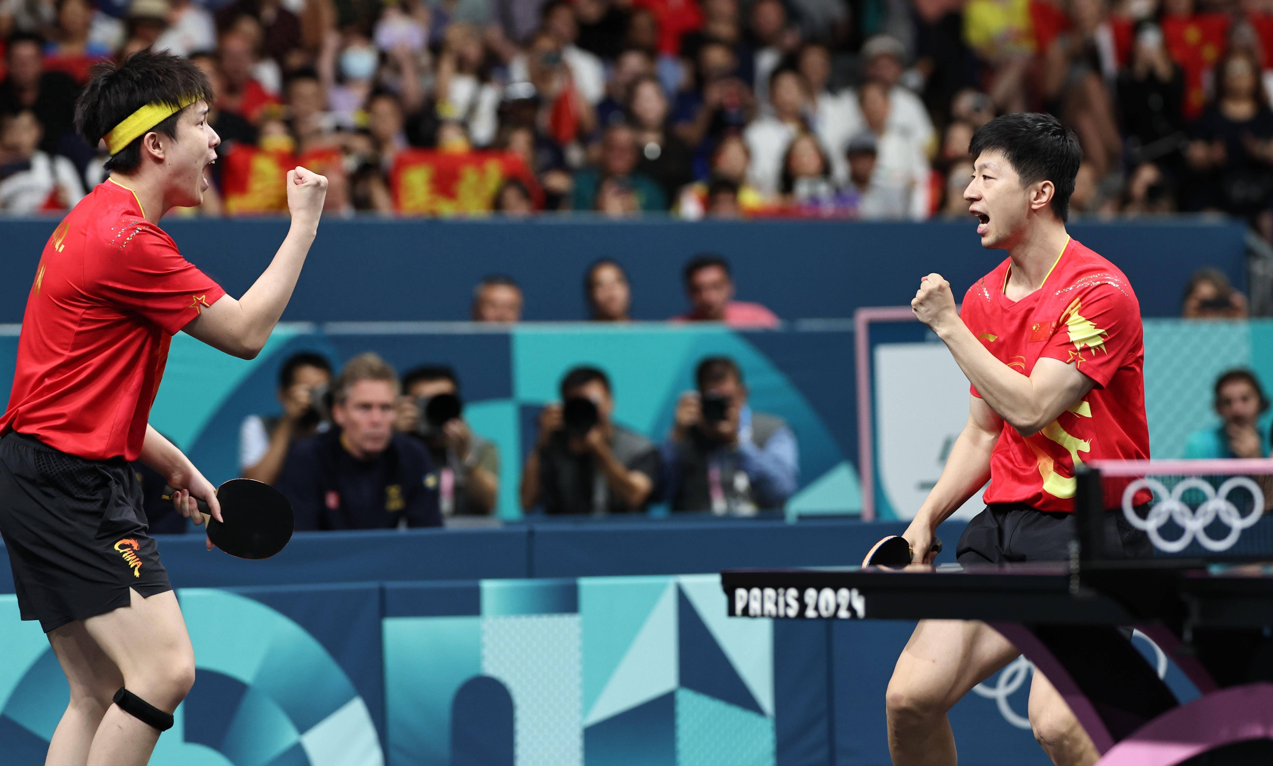 中国队力克法国队,马龙带队取胜 中国队力克法国队,马龙带队取胜